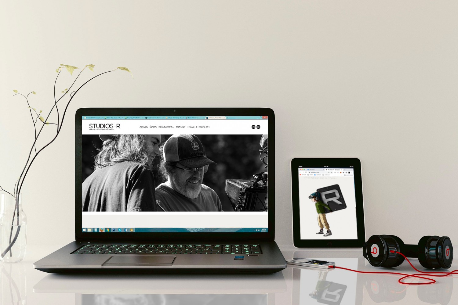 Nouveau site web pour l'entreprise en réalité virtuelle Studios-R inc.