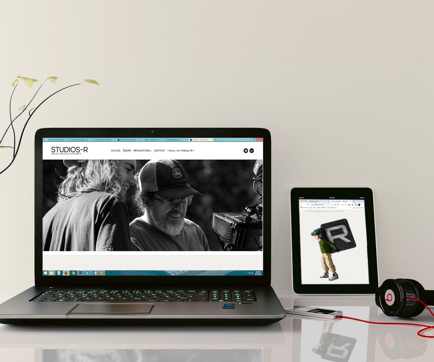 Nouveau site web pour l'entreprise en réalité virtuelle Studios-R inc.